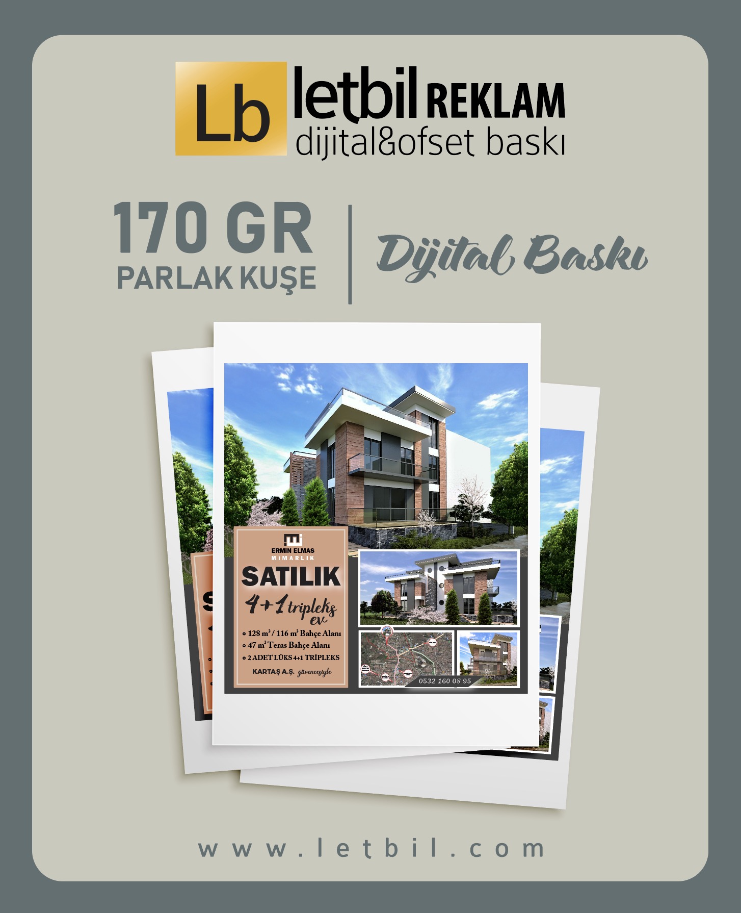 Renkli Dijital Baskı & Kopyalama - 33x48cm - 170 gr - 100 Adet