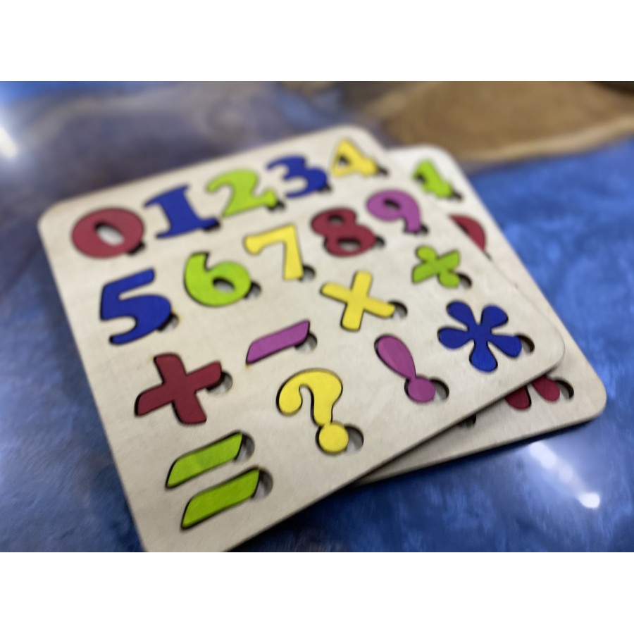 Zeka Oyunu Sayılar 25x25 Cm (Yapboz Boyalı)