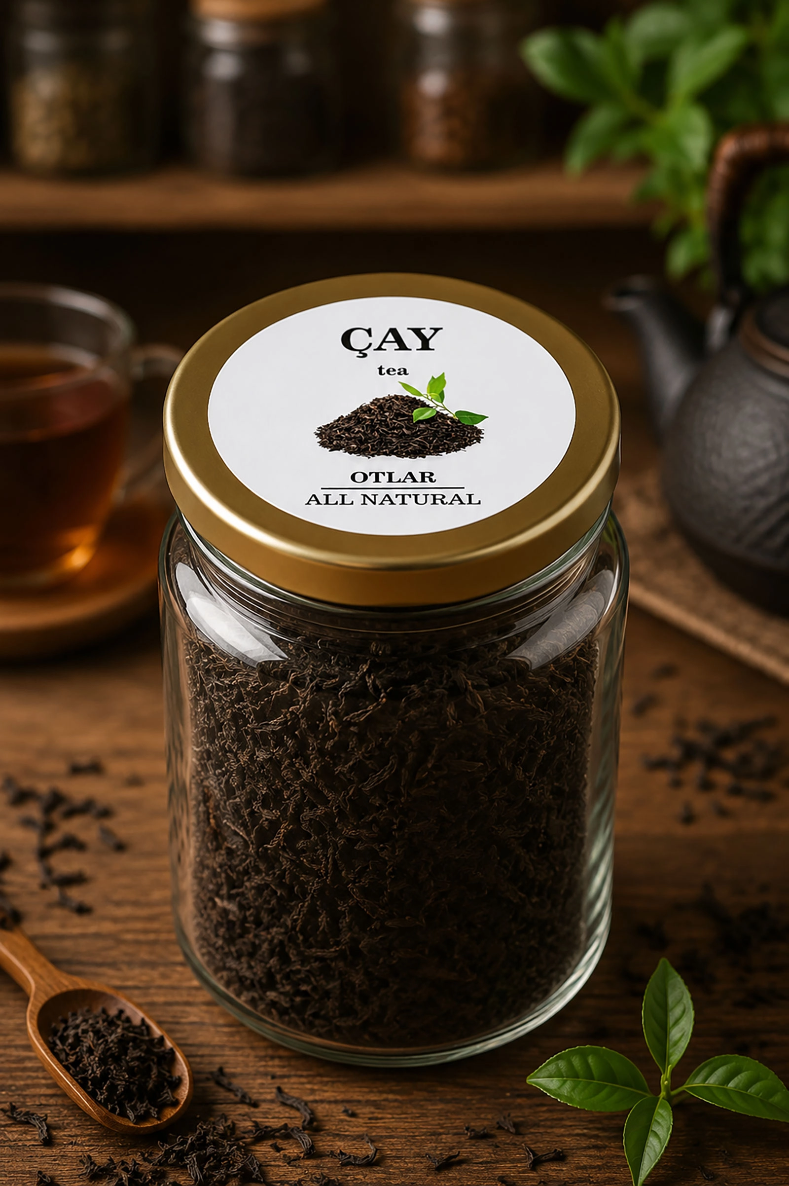 Renkli Kavanoz Etiket Seti-114 Adet Baharat, Bakliyat, Ot ve Kuruyemiş Etiketi-5cm Folyo Sticker