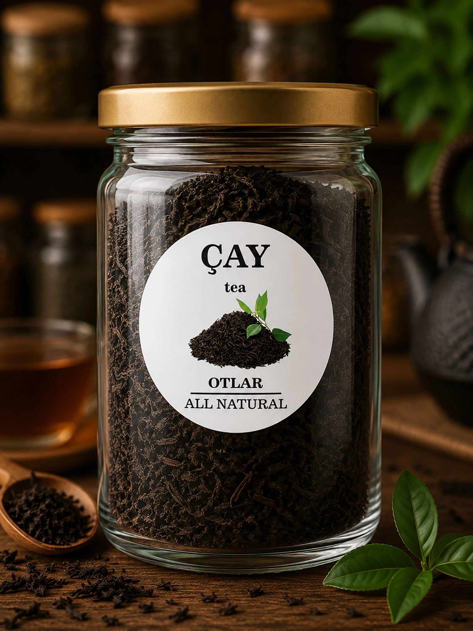 Renkli Kavanoz Etiket Seti-114 Adet Baharat, Bakliyat, Ot ve Kuruyemiş Etiketi-5cm Folyo Sticker