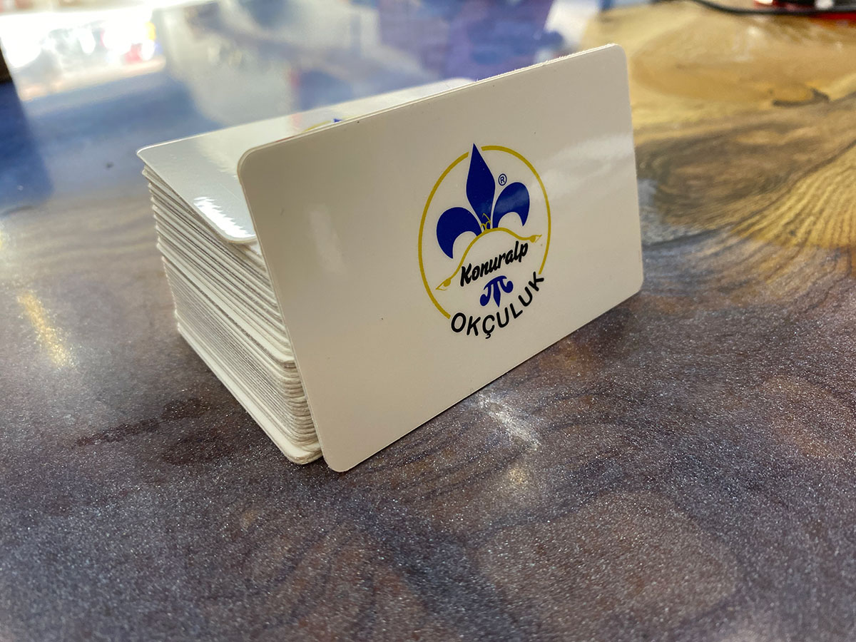 Plastik PVC Fatura Karti  - 86x54mm
