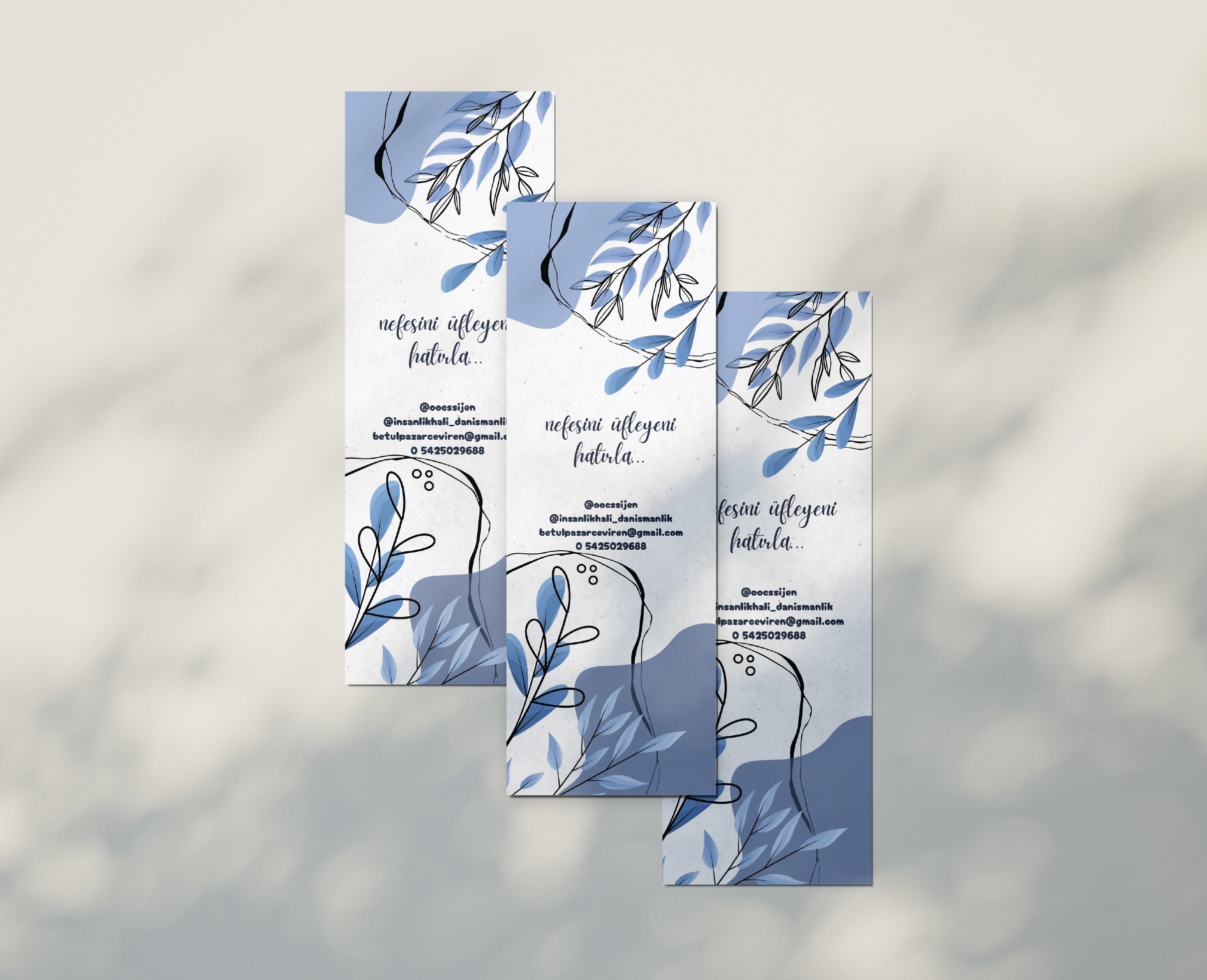Kitap Ayraçı Tek Taraf Renkli Baskı - 5x15 cm - 250 Adet