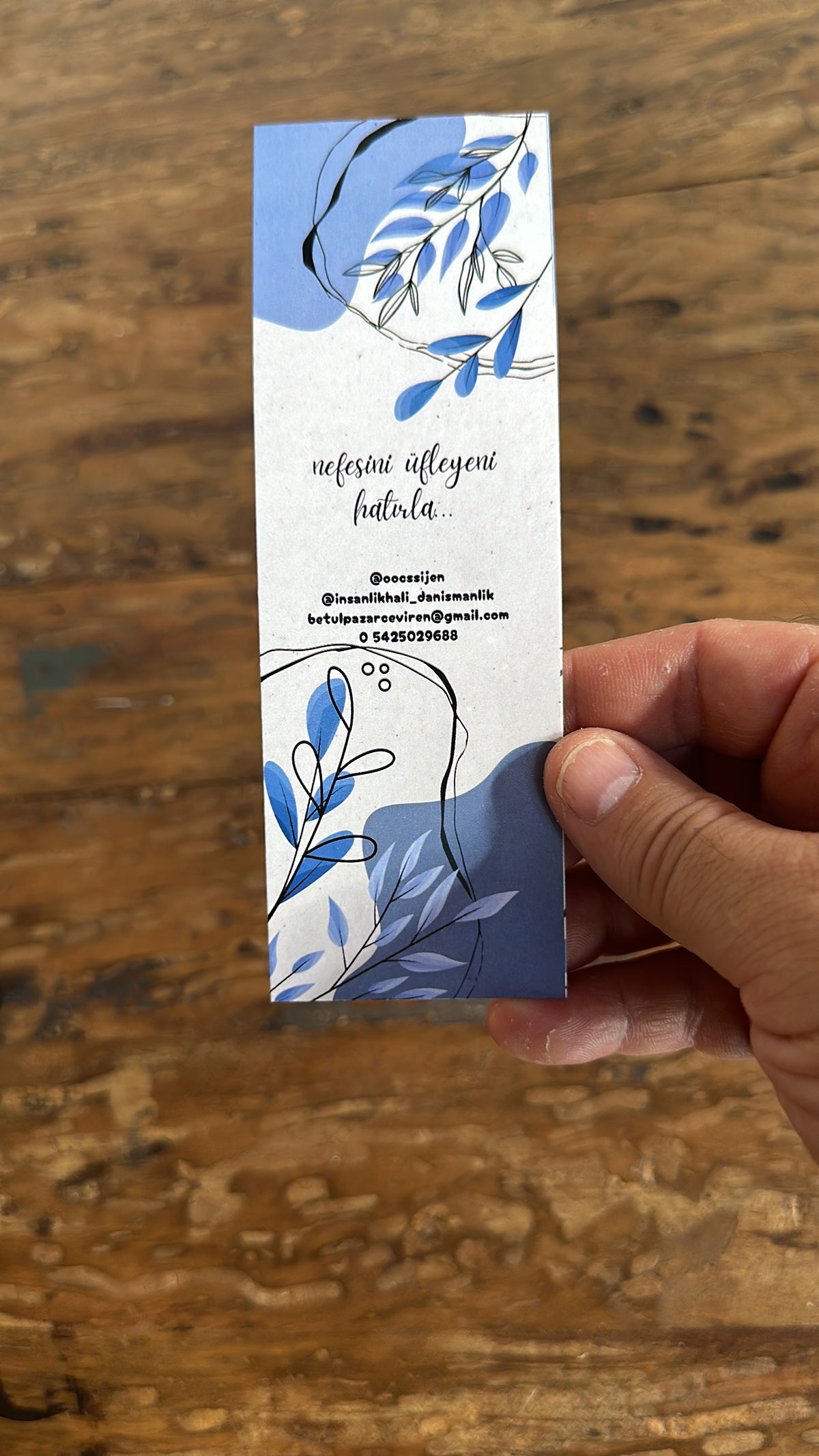 Parlak Selefonlu Kitap Ayracı Tek Yön Baskı - 5,2x16,7cm - 1000 Adet
