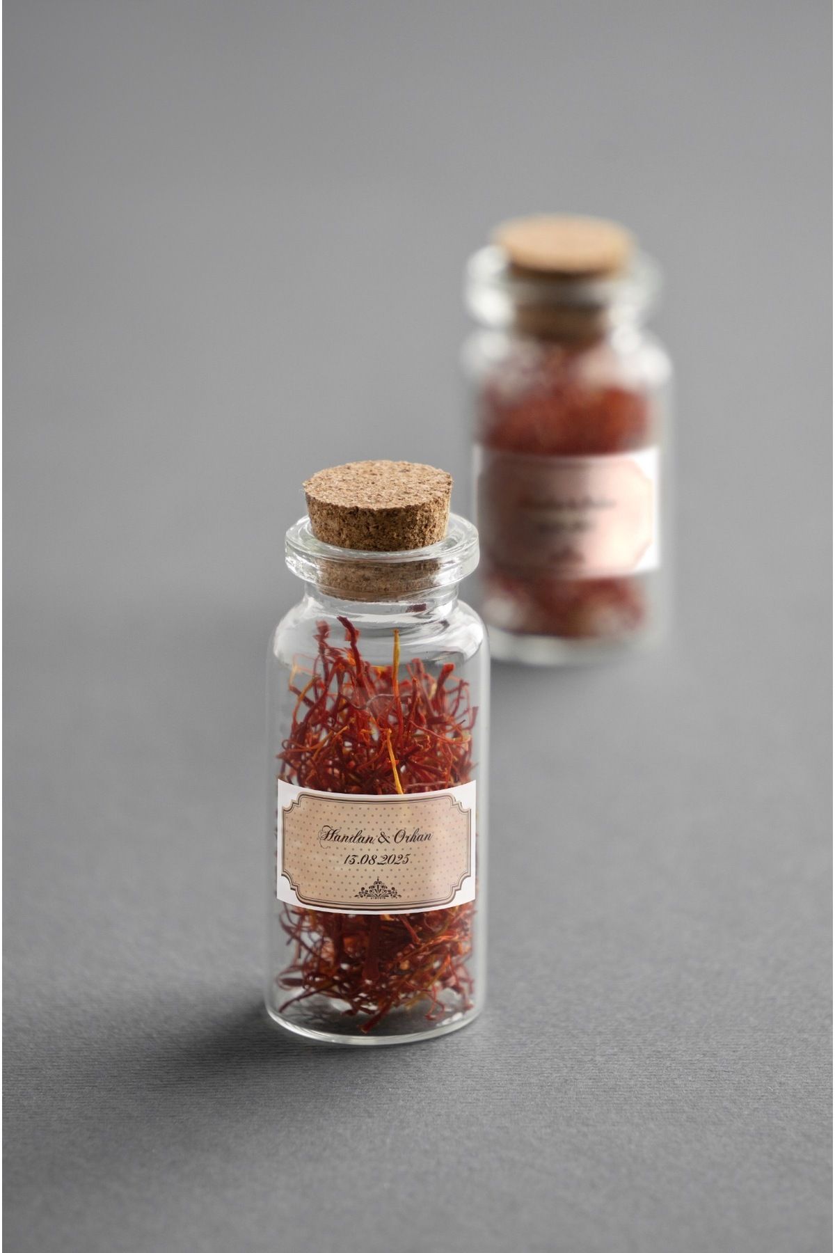 ŞEKİL 2, KAHVERENGİ ZEMİNLİ VİNTAGE ETİKET - 4X8CM DİKDÖRTGEN DÜZ KESİM - 70 ADET FOLYO STİCKER