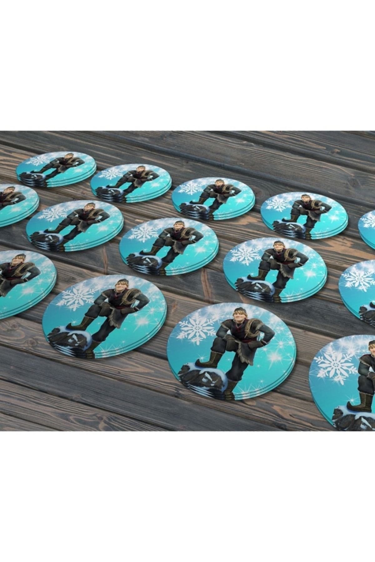 Kristoff Frozen 4cm - 60 adet Opak Etiket