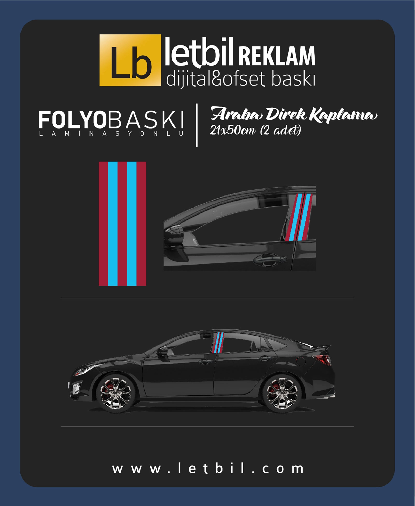 Araba Etiketleri, Tuning Kaplama, Direk Folyosu - TS