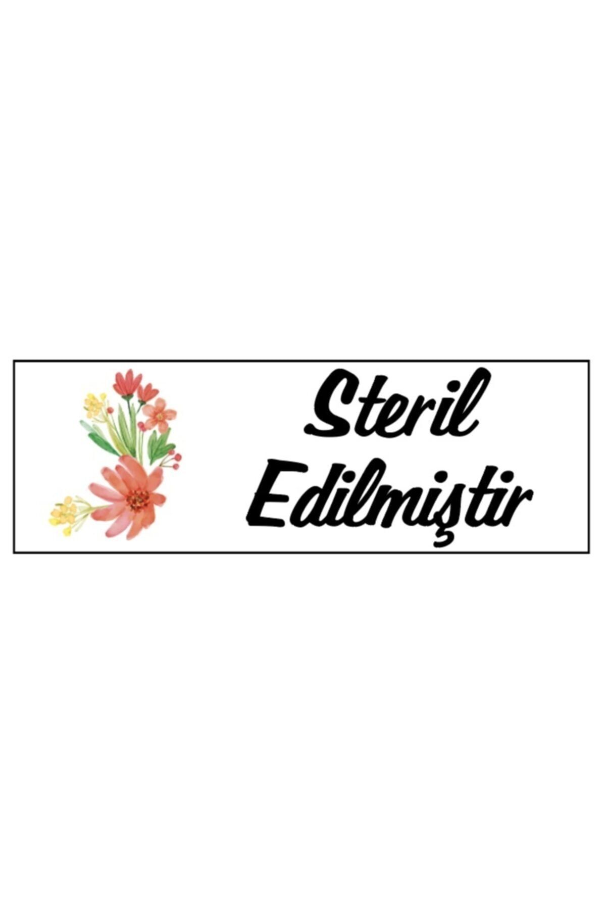 Steril Edilmiştir - Suya Dayanıklı Opak Etiket Sticker 380 Adet (1X3 CM)