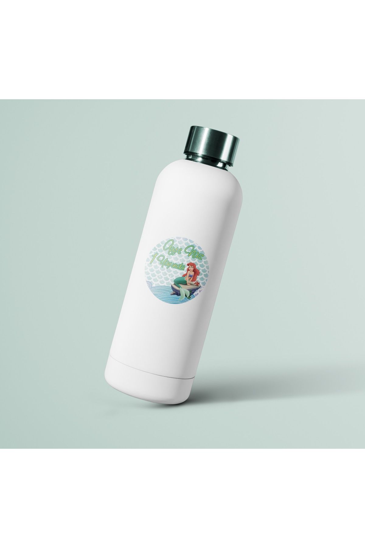 Deniz Kızı 2 Doğum Günü Etiketi 5cm - 96 Adet Folyo Sticker