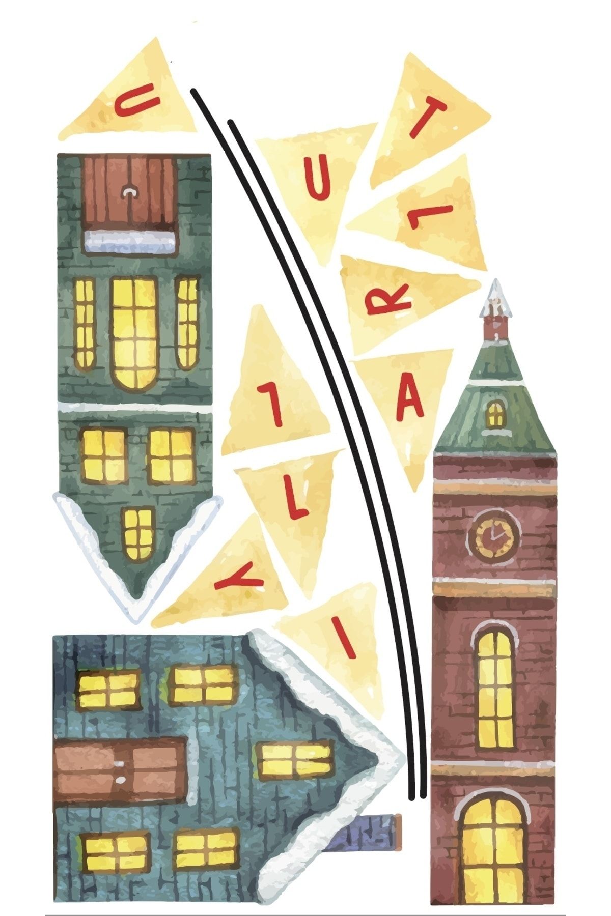 YILBAŞI DUVAR CAM SÜSÜ 166X70CM-LETBİL REKLAM STİCKER