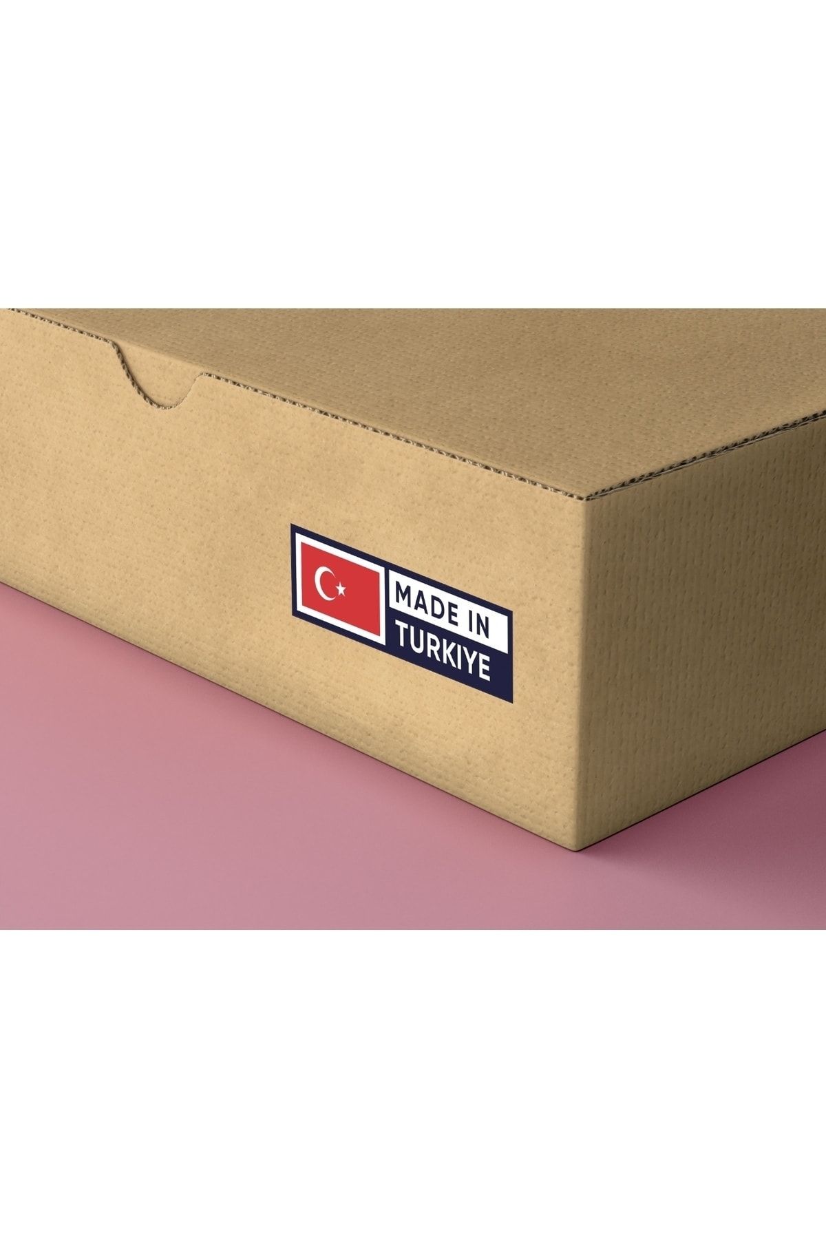 Made in Turkiye V3 - Opak Etiket 14x4cm-70 Adet Letbil Folyo Sticker
