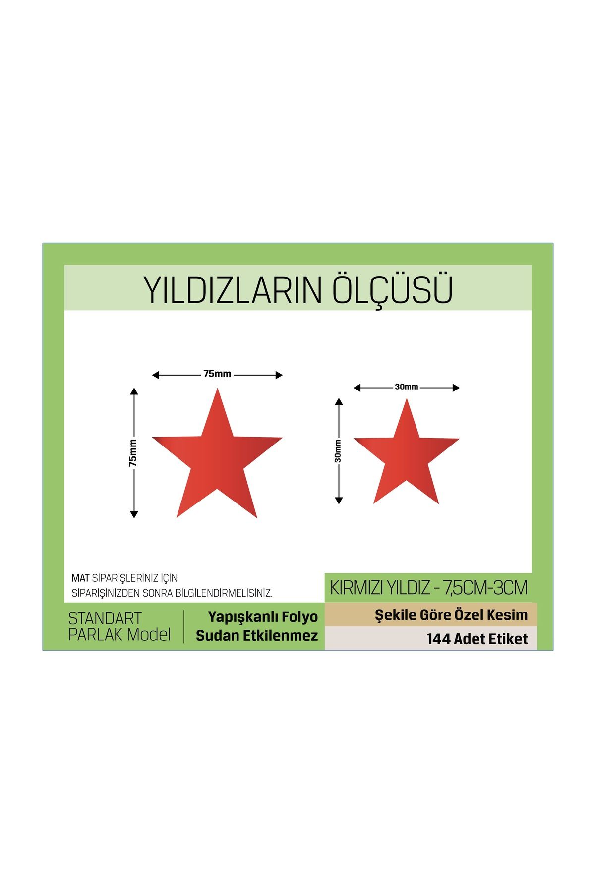 Kırmızı Renkli - Yıldız Desenli Çocuk Odası Duvar Etiketleri Standart Model-144 Adet LETBİL STİCKER