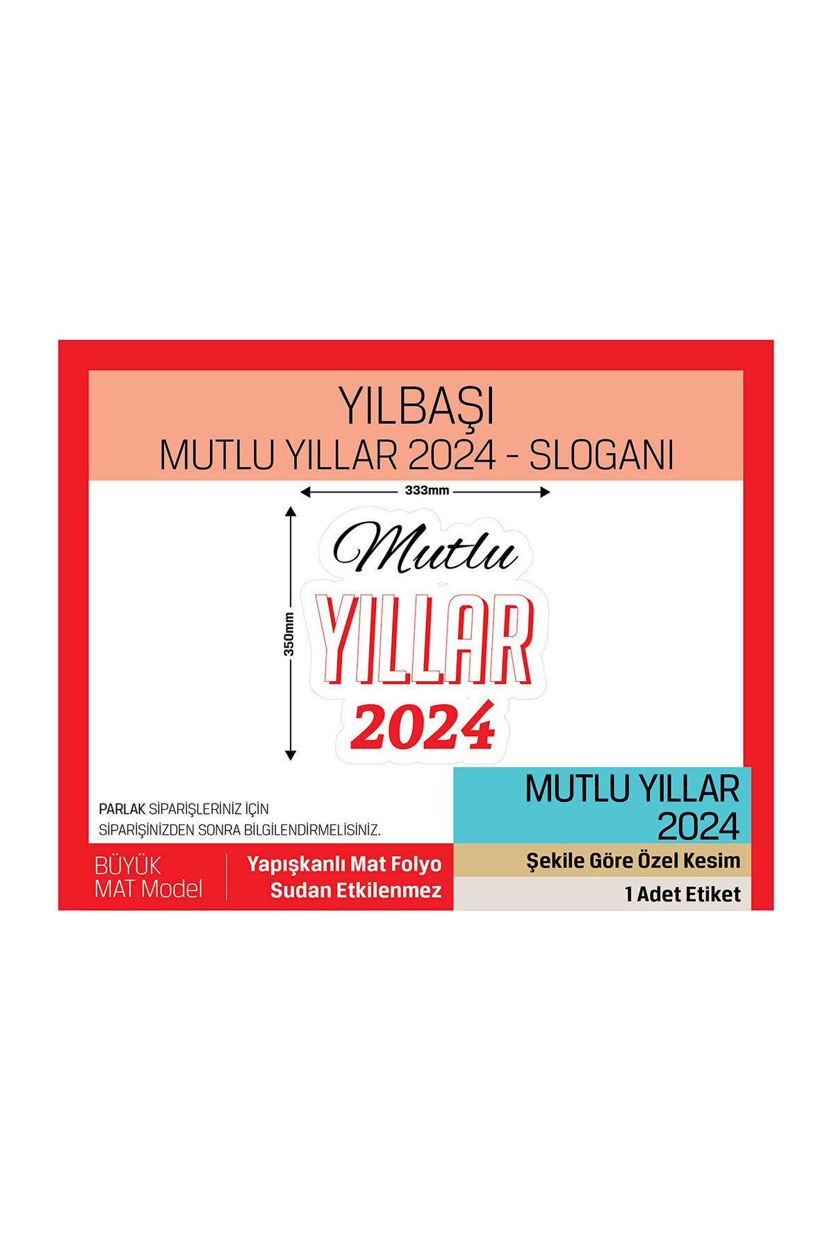 YILBAŞI, YENİ YIL KARLI KÖY, DUVAR CAM SÜSLEME ETİKET SETİ 3, BÜYÜK MODEL - 57 ADET LETBİL STİCKER