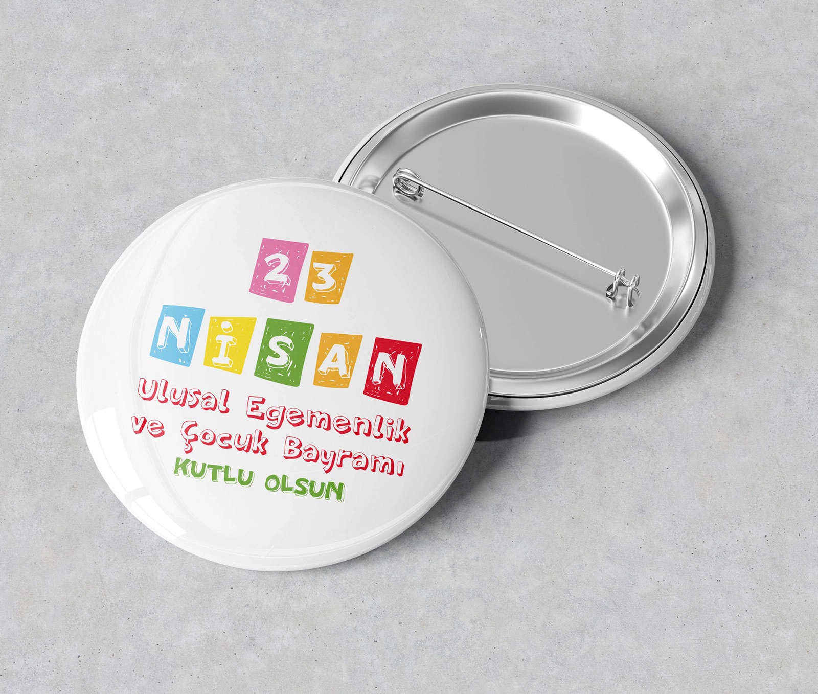 İğneli Buton Rozet -58 mm