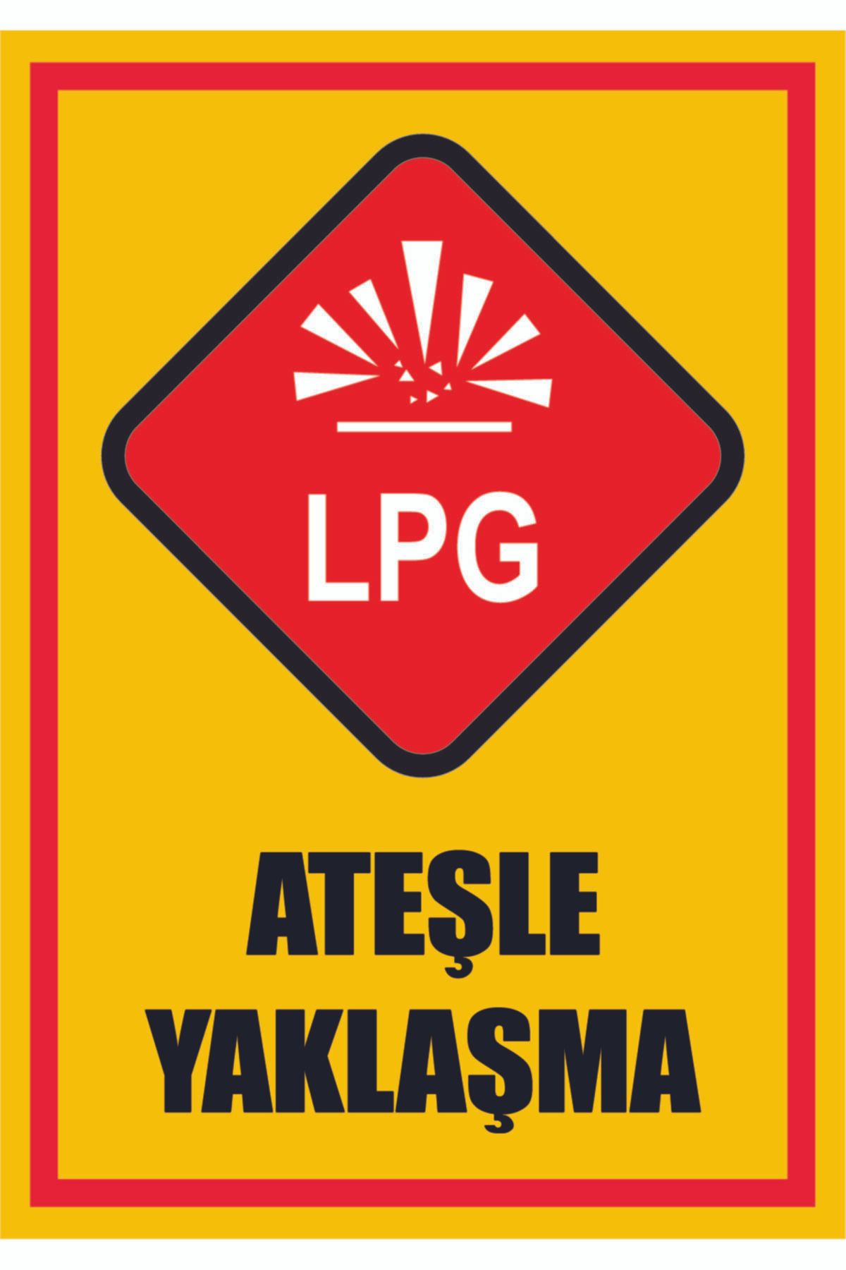 Uyarı Etiketi - Lpg Ateşle Yaklaşma (35x50)