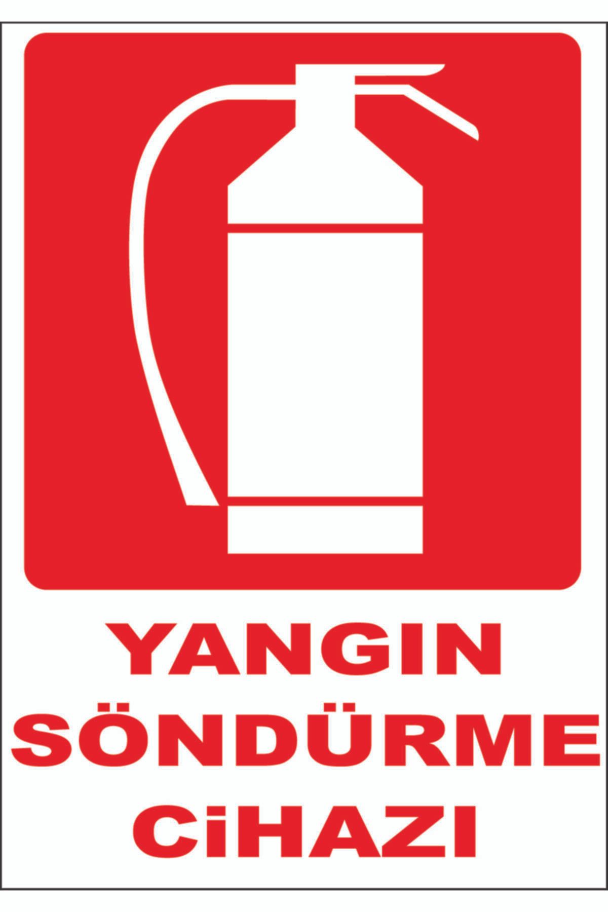 Uyarı Etiketi - Yangın Söndürme Cihazı (35x50)