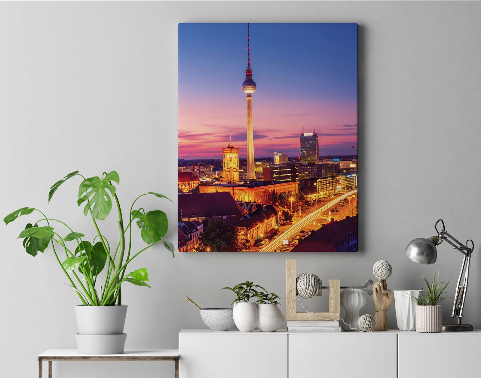 Kanvas Tablo - Almanya Berlin Televizyon Kulesi