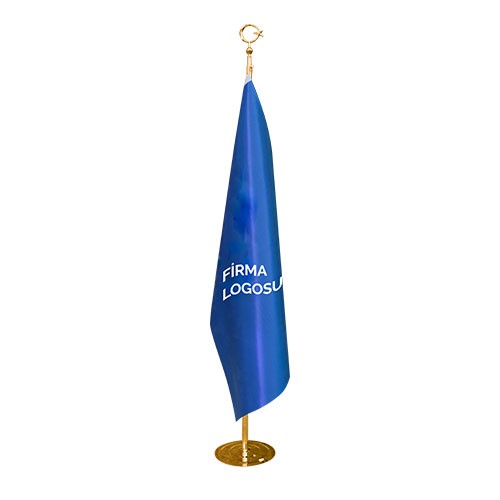 Logo%20Baskılı,%20Altın%20Sarı%20Makam%20Bayrağı