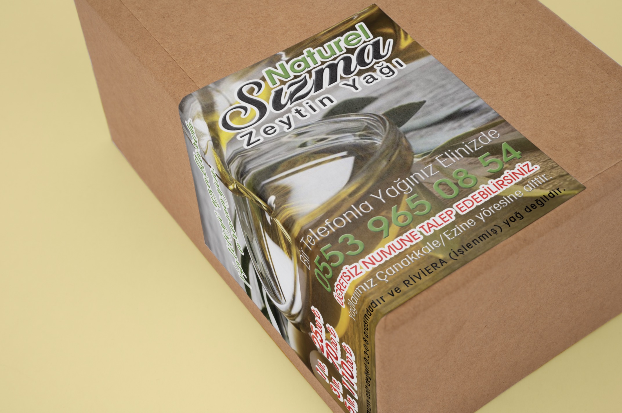 Parlak Selefonlu Etiket - Standart Ölçü, Arkası Kesikli - 87x54mm - 1000 Adet