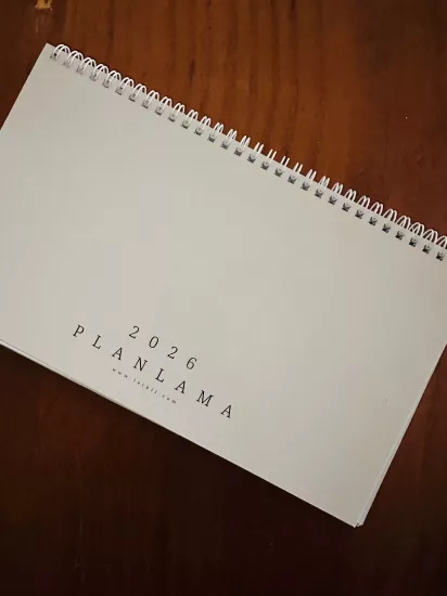 2026 Masaüstü Planlayıcı Spiralli Defter