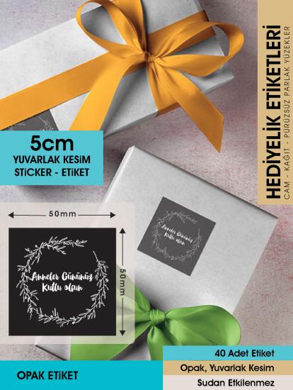 Anneler Günü Etiketi, Özel Günler için 5 Cm