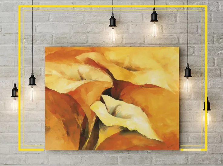 Antoryum Çiçeği Boyama Tablo