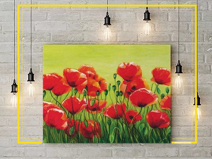 Gelincik Çiçeği Kanvas Tablo | Duvar Dekoru