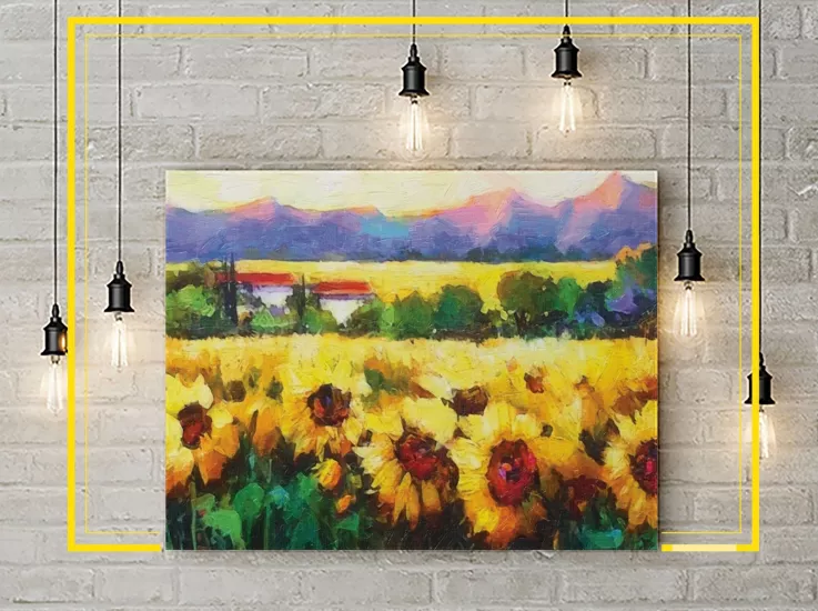 Ayçiçek Bahçesi Kanvas Tablo | Duvar Dekoru