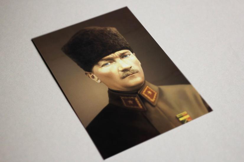 Atatürk 3, Dijital Baskı, Ahşap Tablo Baskı