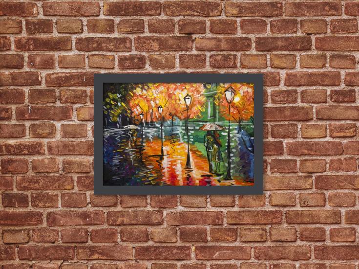 Afremov - Aşk Yolu, Ahşap Tablo