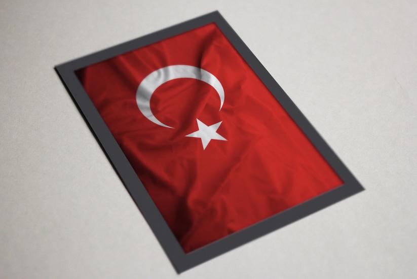 Türkiye Bayrağı, Dijital Baskı, Ahşap Tablo Baskı