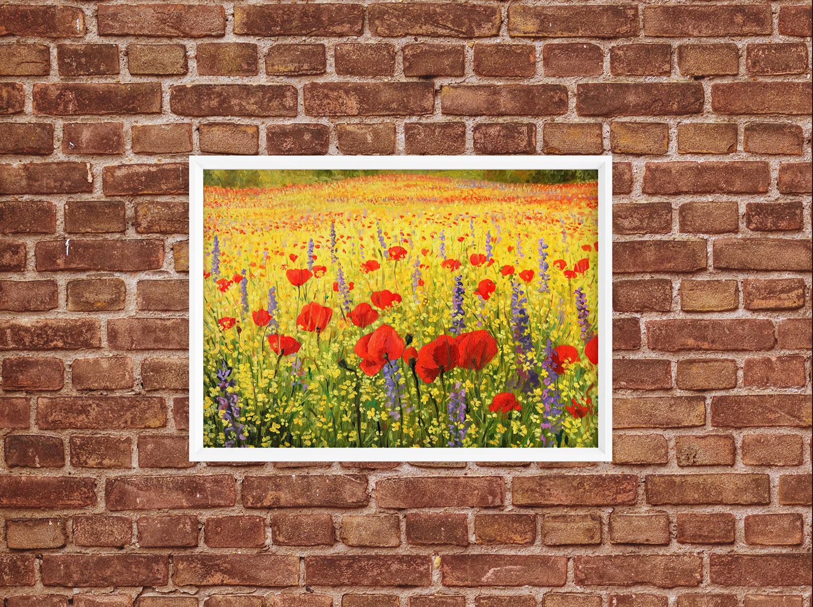 Ahşap%20Tablo%20-%20Yağlı%20Boya%20Gelincik%20Çiçeği%20Bahçesi,%20Standart%20-%2020x28cm