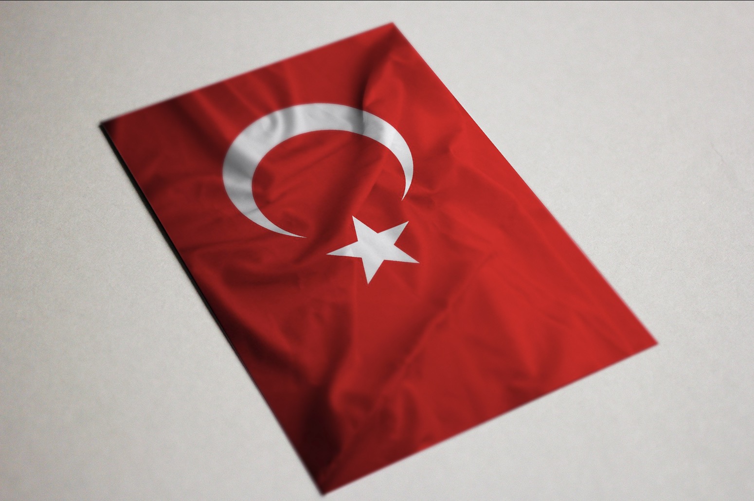 Ahşap Kendinden Çerçeveli Tablo - Türkiye Bayrağı Tablo, Standart - 20x28cm